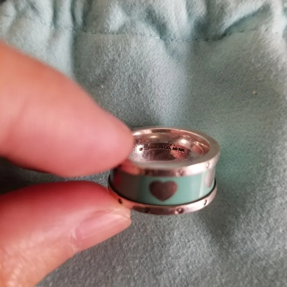 Tiffany & Co. Enamel Heart Ring